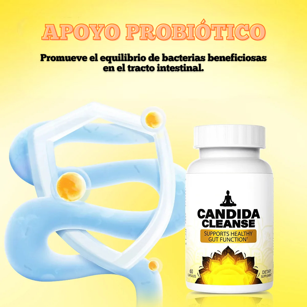 Candida Cleanse Natural – Detox intestinal y equilibrio íntimo | Para mujeres y hombres que buscan bienestar digestivo (60 cápsulas)