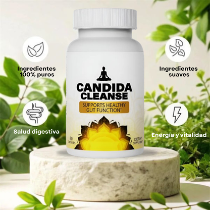 Candida Cleanse Natural – Detox intestinal y equilibrio íntimo | Para mujeres y hombres que buscan bienestar digestivo (60 cápsulas)