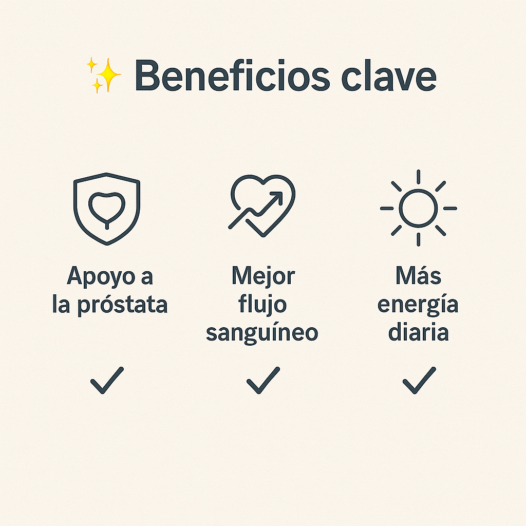 Prostate Health + Nitric Oxide – Energía Masculina y Circulación Activa