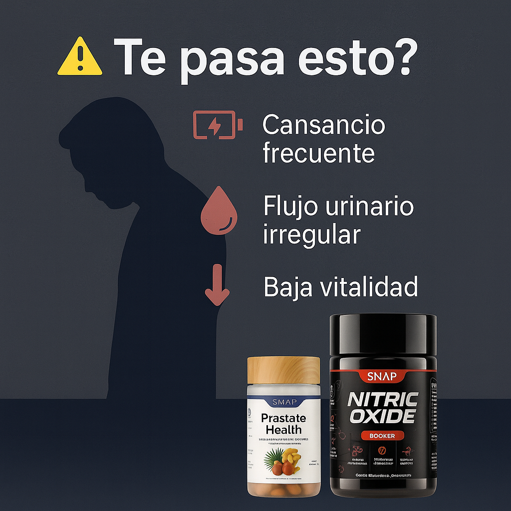 Prostate Health + Nitric Oxide – Energía Masculina y Circulación Activa