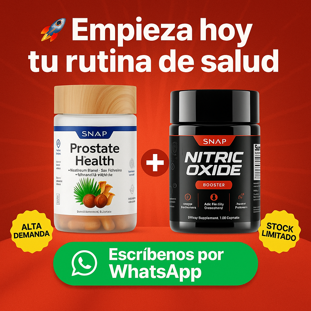 Prostate Health + Nitric Oxide – Energía Masculina y Circulación Activa